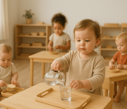 classe Montessori de zero a três anos