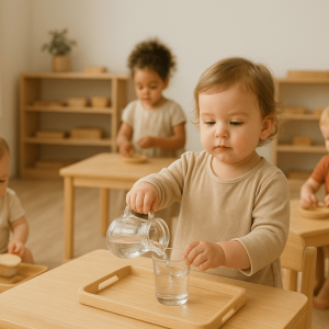 classe Montessori de zero a três anos