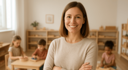 classe montessori de três a seis anos